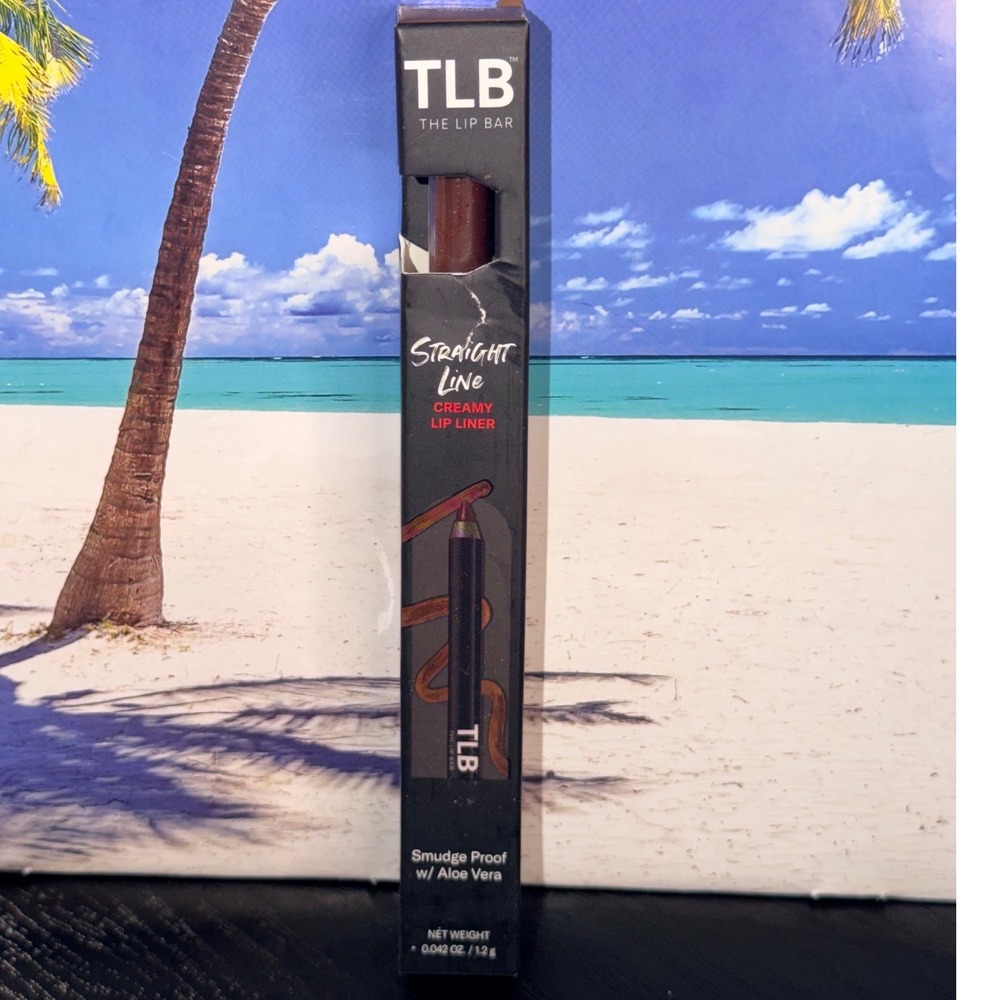 The Lip Bar Straight Line Creamy Lip Liner Straight Living Brown Smudge Proof